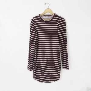 Medium Long Sleeved Stripes Dress